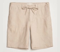 Relaxed Leinen Drawstring Shorts Dry Sand