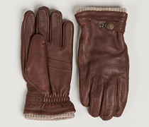 Utsjö Fleece Liner Buckle Elkskin Glove Chestnut