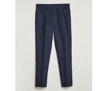 Smithy Leinen/Baumwoll Drawstring Trousers Salute Navy