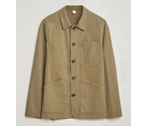 Soft Baumwoll Shirt Jacket Olive