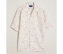 Printed Floral Leinen Resort Shirt