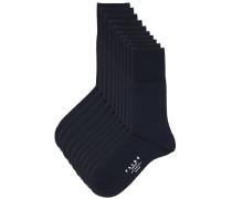10-Pack Airport Kniestrümpfe/Socken/Strümpfe Dark Navy