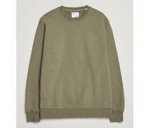 Classic Organic Rundhalspullover Dusty Olive