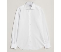 Soft Baumwoll Cut Away Shirt White