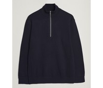 Luis Baumwoll/Modal Half Zip Pullover Navy Blue