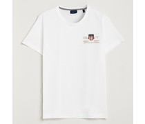 Archive Shield Logo Rundhalsausschnitt Tshirt White