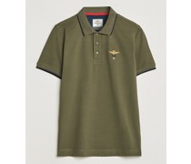 Garment Dyed Baumwoll Polo Green