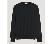 Merino Round Neck Pullover Black
