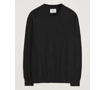 Ted Merino Rundhalspullover Black