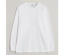 Luster Plating Long Sleeve T-Shirt White
