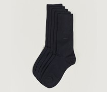 5-Pack Bamboo Socks Navy Blue