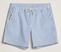 Gregor Striped Drawstring Shorts Blue/White