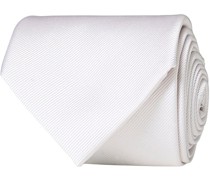 Plain Classic Krawatte 8 cm White