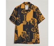 Kurzarm Cuba Leinen Shirt Krispy Night