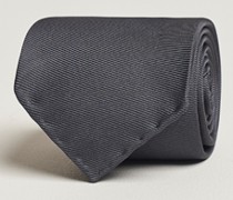 Handrolled Woven Silk 8 cm Krawatte Grey