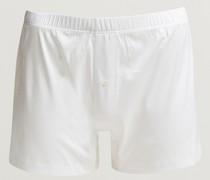 Sea Island Baumwoll Boxer Shorts White
