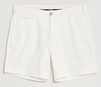 Light Twill Chinohose Shorts White