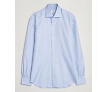 Soft Baumwoll Cut Away Shirt Light Blue