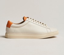 ZSP4 Nappa Sneaker aus Leder Off White/Pumpkin