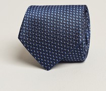 Jacquard Micro Dot Silk Krawatte Dark Blue