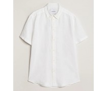 Kris Kurzarm Leinen Shirt White