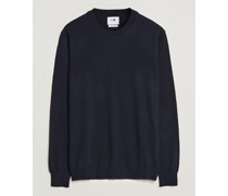 Ted Merino Rundhalsausschnitt Pullover Navy Blue