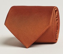 Plain Classic Krawatte 8 cm Rust