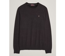 Merino Rundhalsausschnitt Pullover Brown