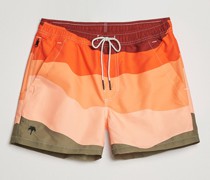 Printed Badeshort Fire Wave