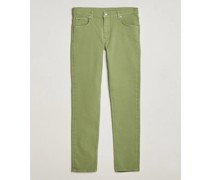 Jay Twill Slim Stretch 5-Pocket Trousers Oil Green