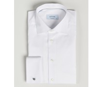 Contemporary Fit Shirt Double Cuff White