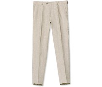 Denz Leinen Hose Beige