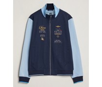 Full Zip Sweater Navy/Glacier Blue
