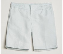 Cornell Leinen Shorts White Jade