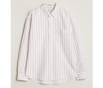 Relaxed Fit Heritage Striped Oxford Shirt White/Red