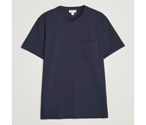 Riviera Pocket Rundhalsausschnitt Tshirt Navy