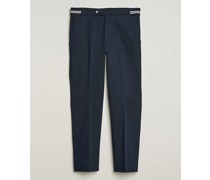 Contrast Banded Trousers Navy