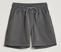 Classic Organic Twill Drawstring Shorts Lava Grey