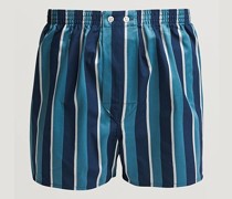 Classic Fit Woven Baumwoll Boxer Shorts Teal