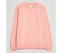 Classic Organic Rundhalspullover Bright Coral