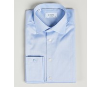 Contemporary Fit Shirt Double Cuff Blue