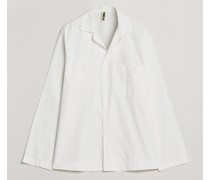 Poplin Pyjama Shirt Alabaster White
