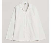 Poplin Pyjama Hemd Alabaster White