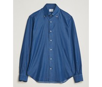 Soft Buttondown Jeanshemd Blue Wash
