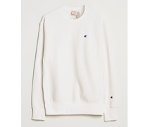 Reverse Weave Soft Fleece Sweatshirt White