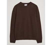 Classic Merino Rundhalspullover Coffee Brown