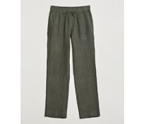 Tamait Drawstring Leinen Hose Olive