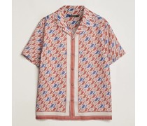 Elio Tencel Moto Print Kurzarm Shirt Multi