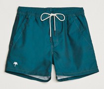 Plain Badeshort Dark Green