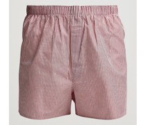 Classic Woven Baumwoll Boxer Shorts Red/White